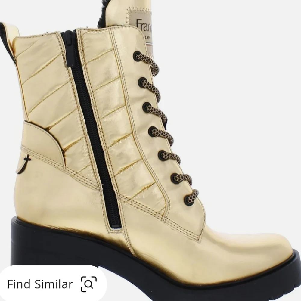 Franko Sarto Dizzy Womens Faux Fur Lined Round Toe Combat & Lace-Up Boots new